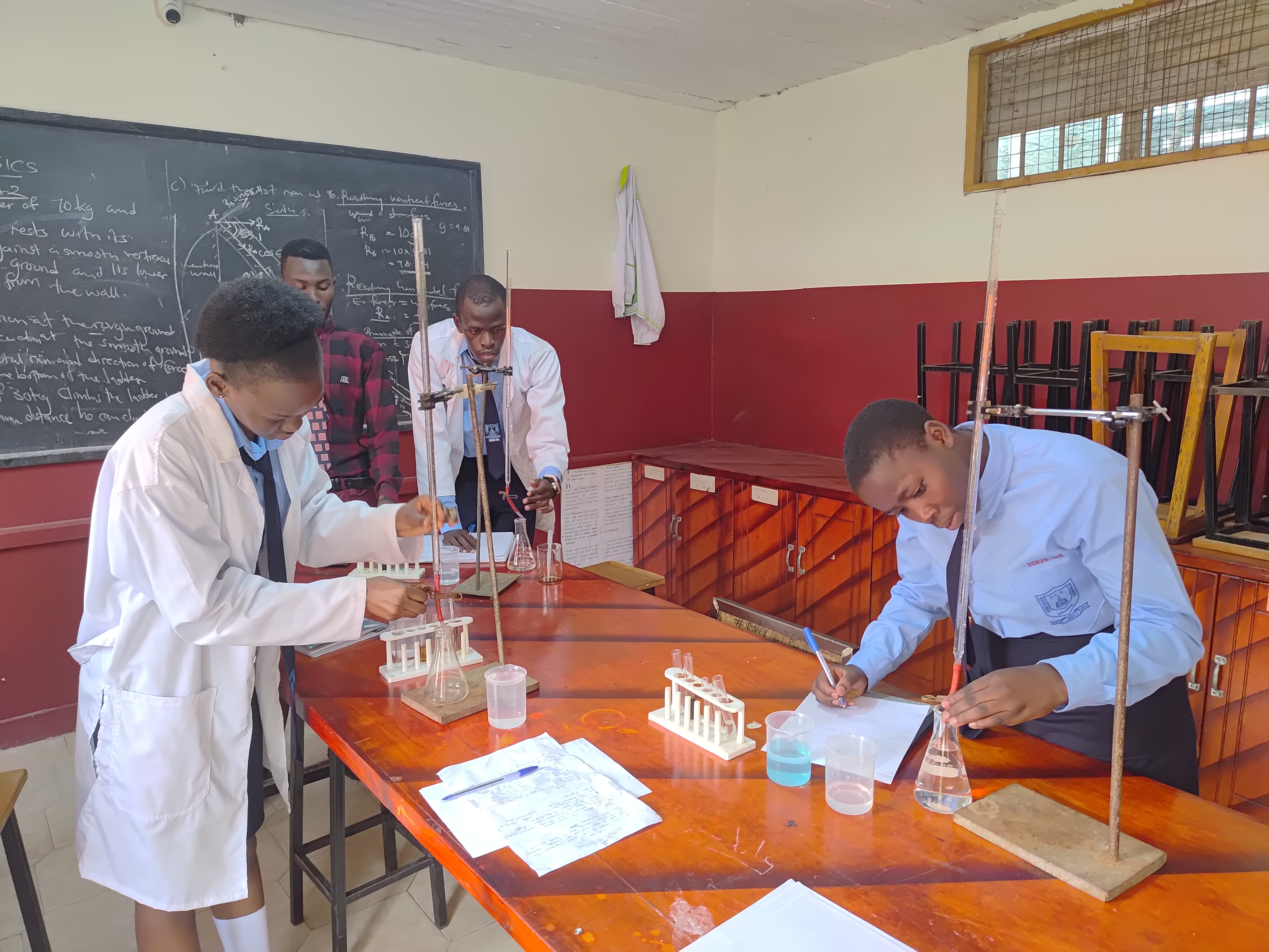 Chemistry practical lesson.