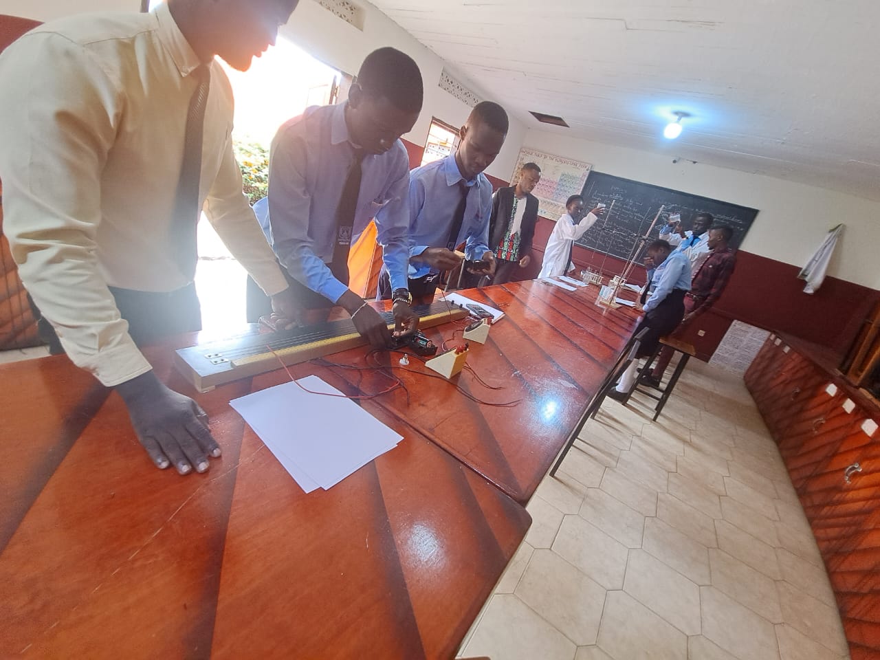 Physics laboratory at Everlight College.